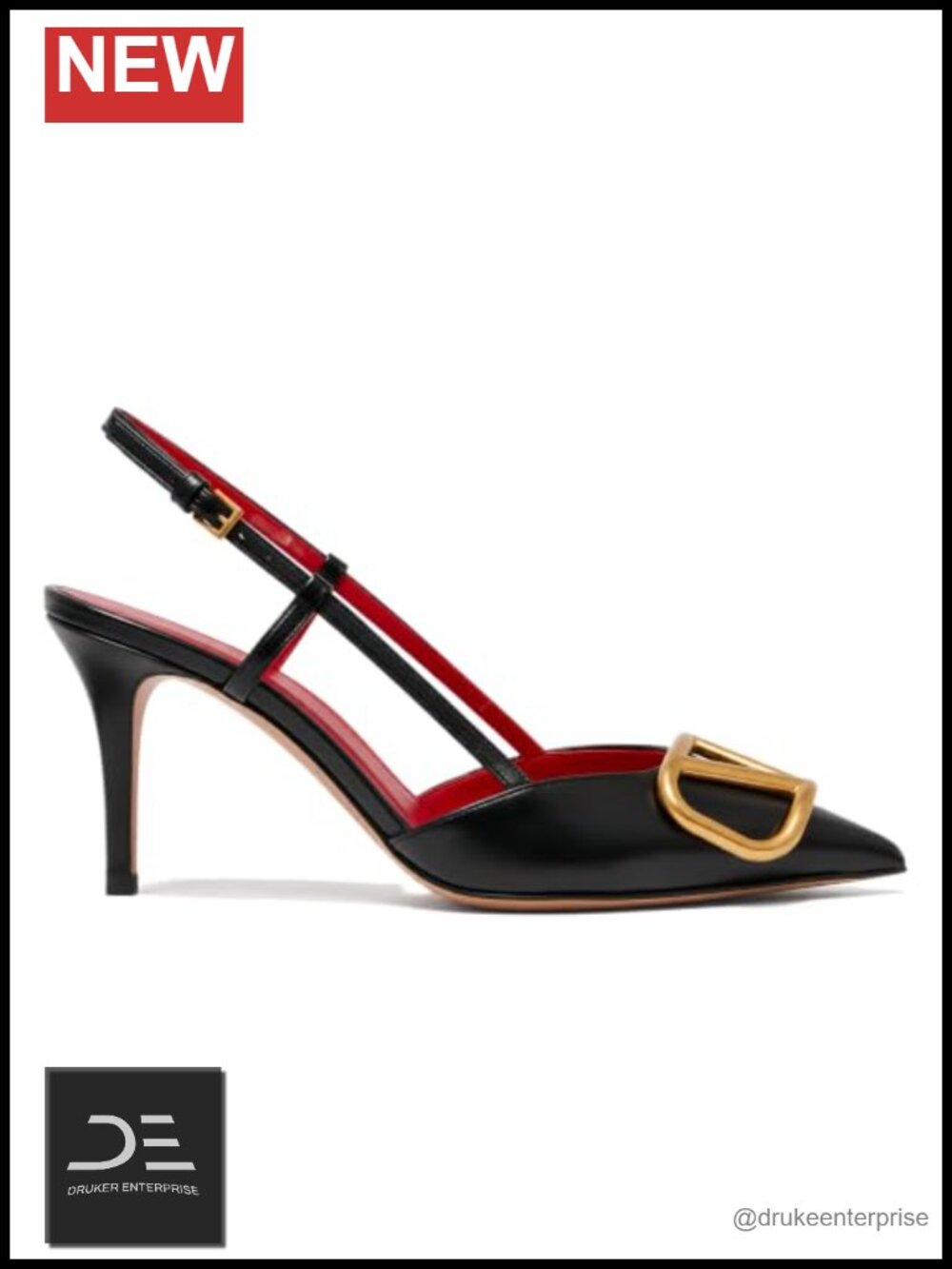 Slingback Stiletto Heels 3.15in High Heels Faux Leather Dress Pumps